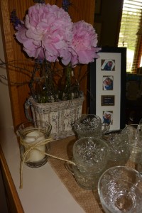 framed save the date, birch vase and jute candle | https://juliesaffrin.com