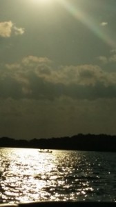 fishing at sunset | https://juliesaffrin.com