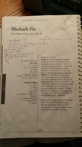 Herberger's Rhubarb Pie recipe | https://juliesaffrin.com