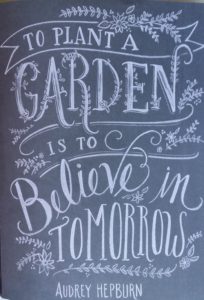 Audrey Hepburn quotes about a garden