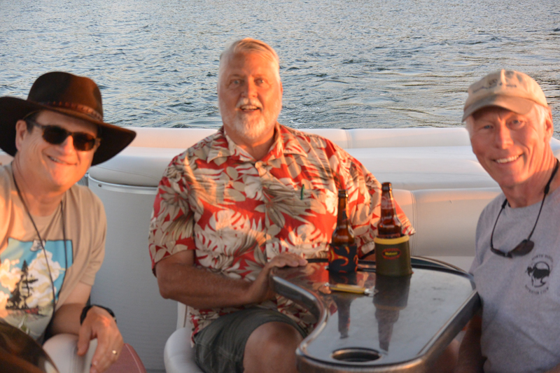 Rick, Tim Sullivan and Doug Martin on our dinner cruise