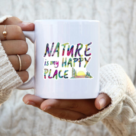 Nature is my Happy Place Sticker