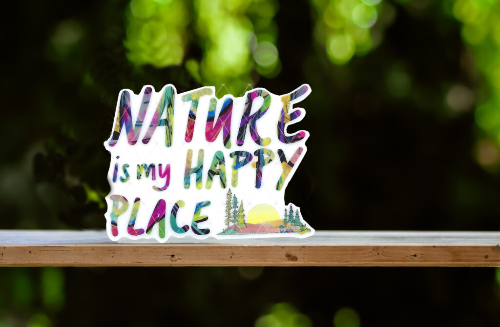 Nature is my happy place mock up
