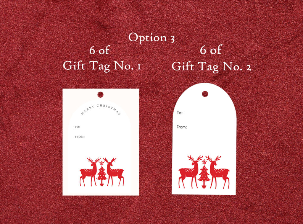 Norwegian Red and white Gift Tags for mockup copy