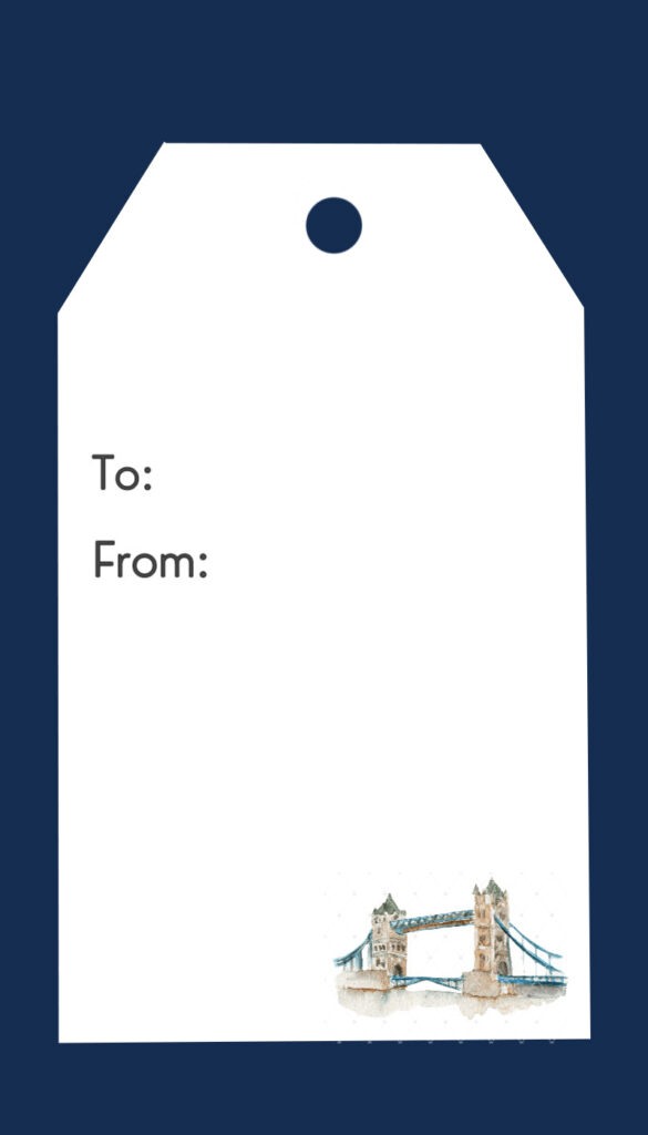 Tower Bridge Gift Tag