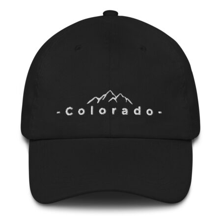 Colorado Hat in Black with White Silhouette