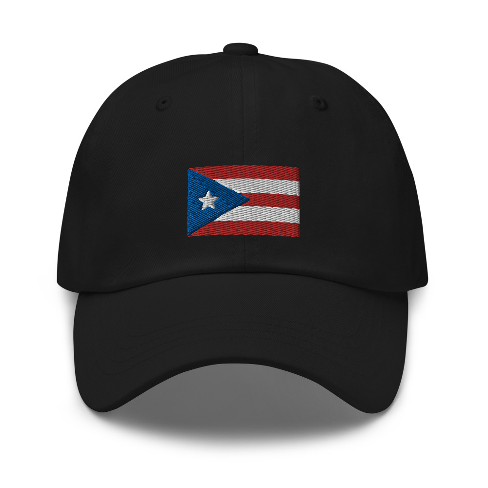 Puerto Rico Hat in Black