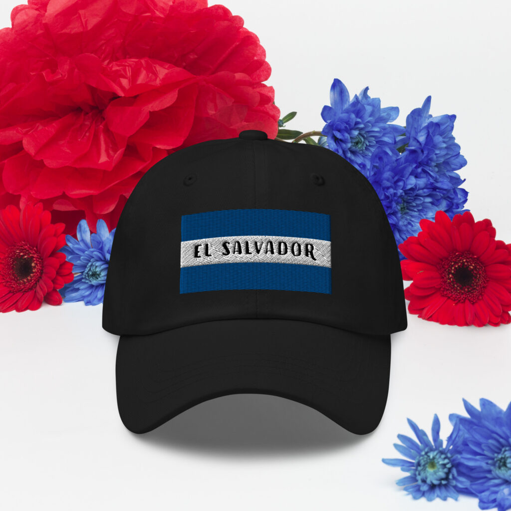 El Salvador Flag Hat in Dark Grey