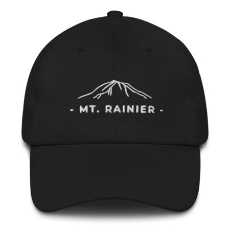 Mt. Rainier Black Dark Grey or Navy hat