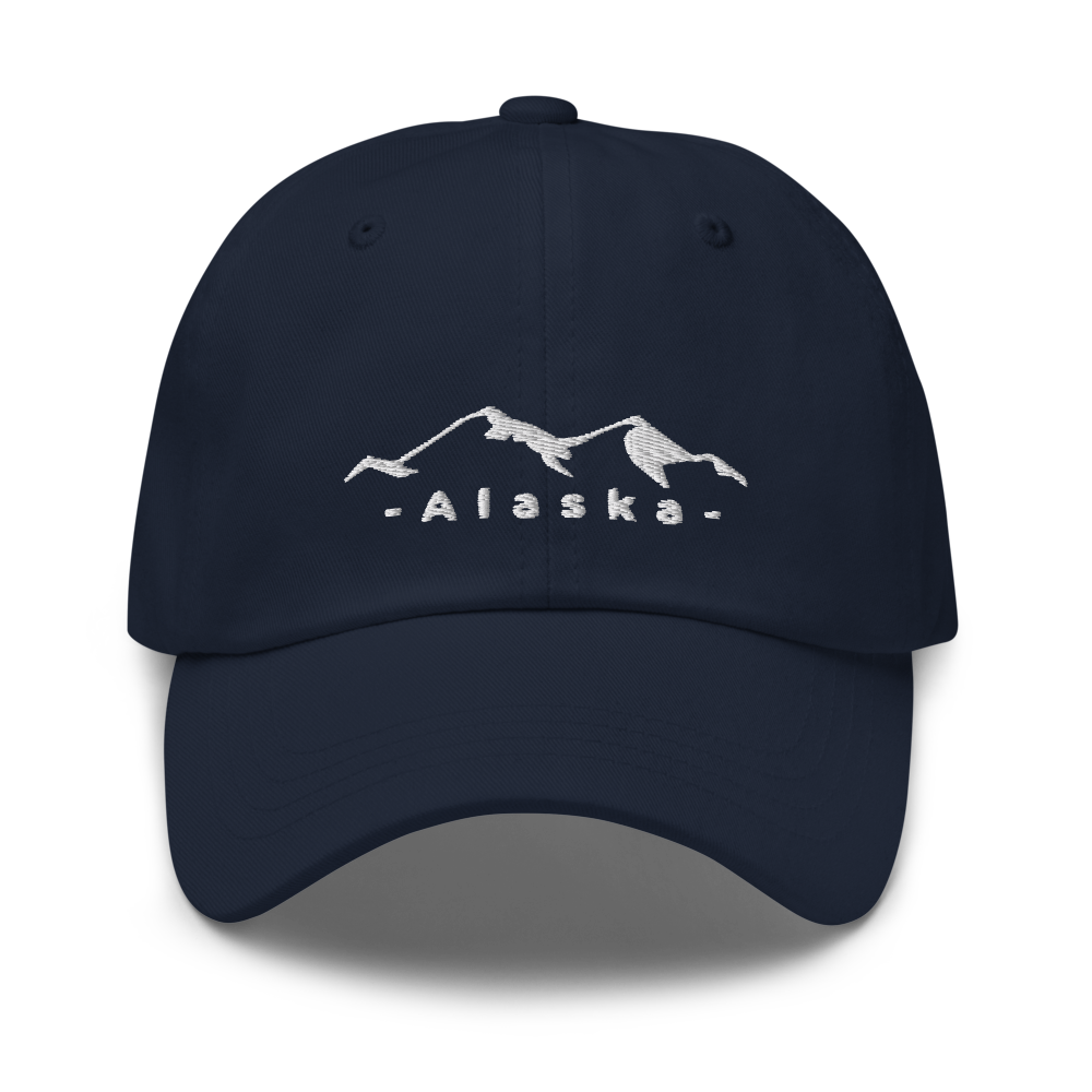 Alaska Hat Denali Navy with Upper and Lowercase letters