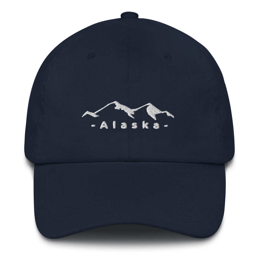 Alaska Hat in Navy with Upper and Lowercase letters
