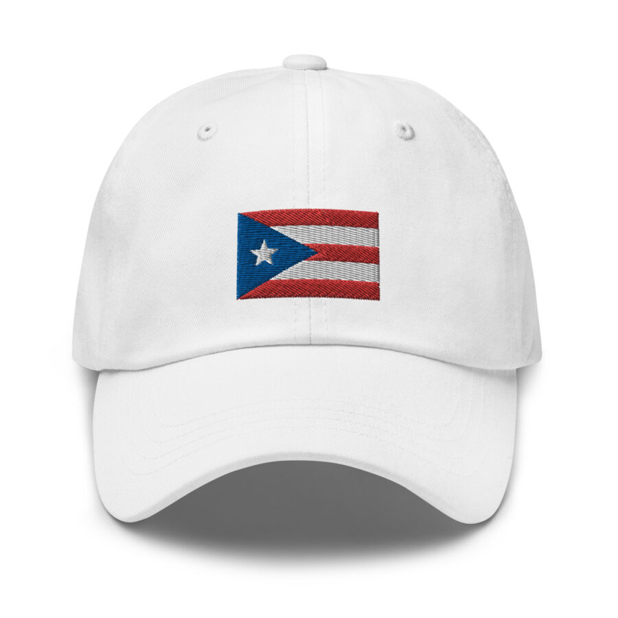Puerto Rico Flag Hat in white