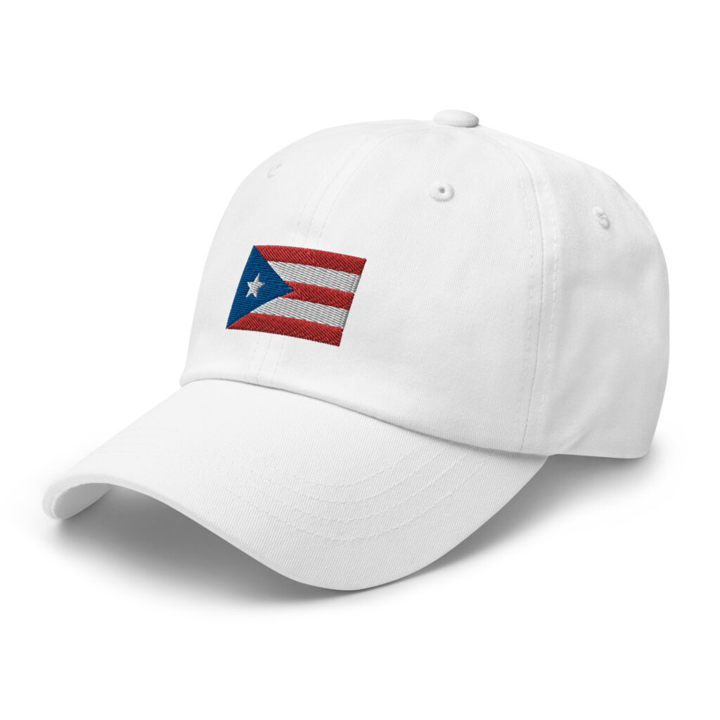 Perto Rico Flag Hat with Woman wearing it