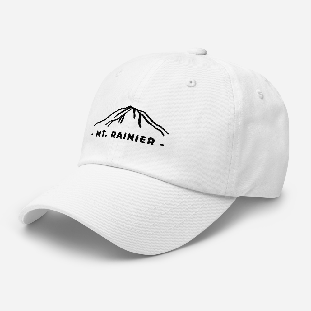 Mt. Rainier white Hat facing left