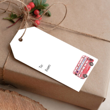 British Double Decker Gift Tags