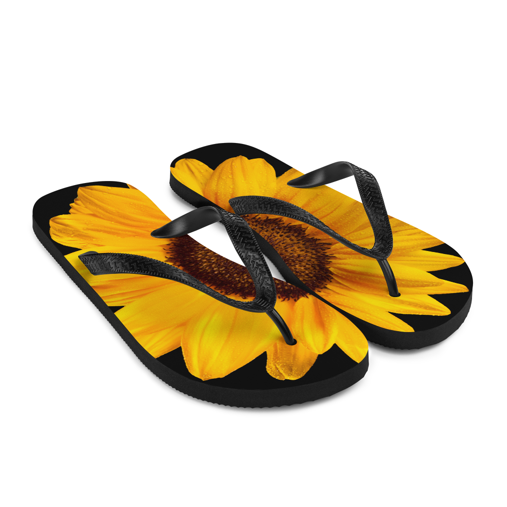 sunflower sandals facing down right