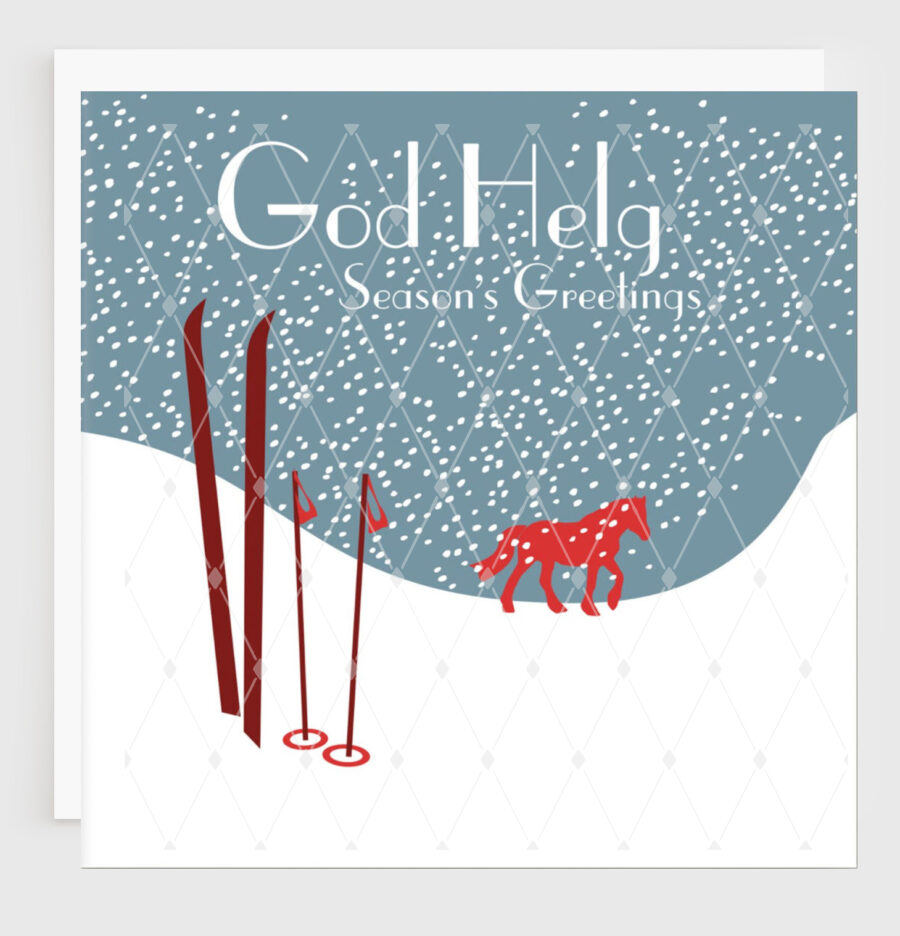 God Helg Swedish Christmas Card front